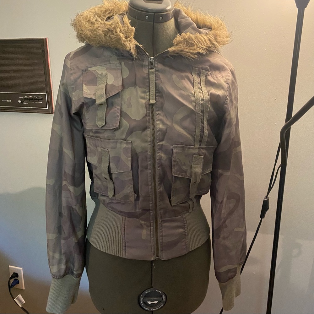 O’Neill Polyester Fall/Winter Camo Coat